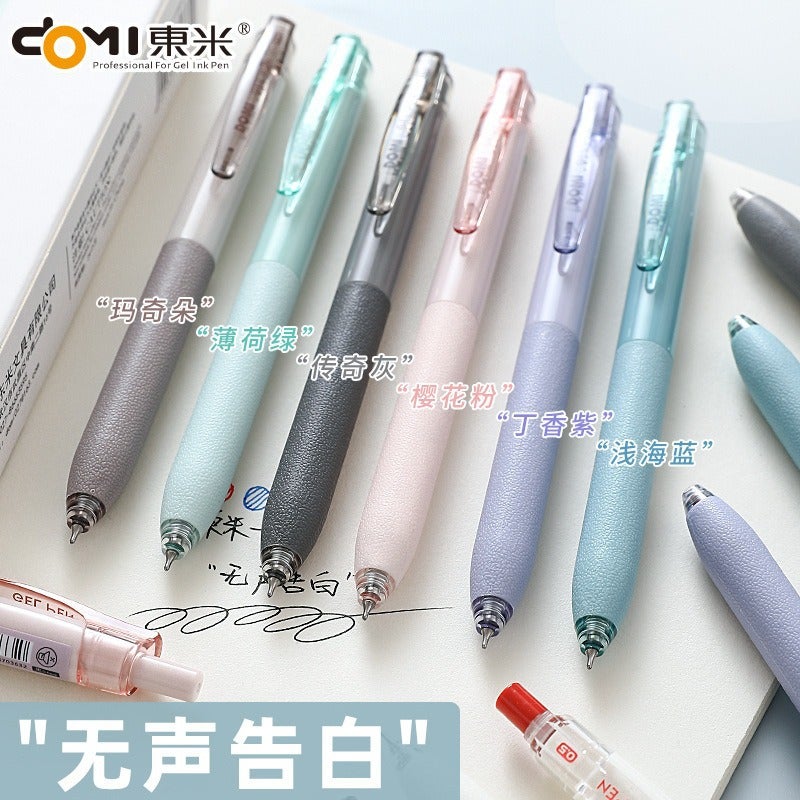Dongmi 937 Silent Confession Silent Press Gel Pen Ins High Color Value Students Use Large Capacity Brush Pen Black Pen - Image 3